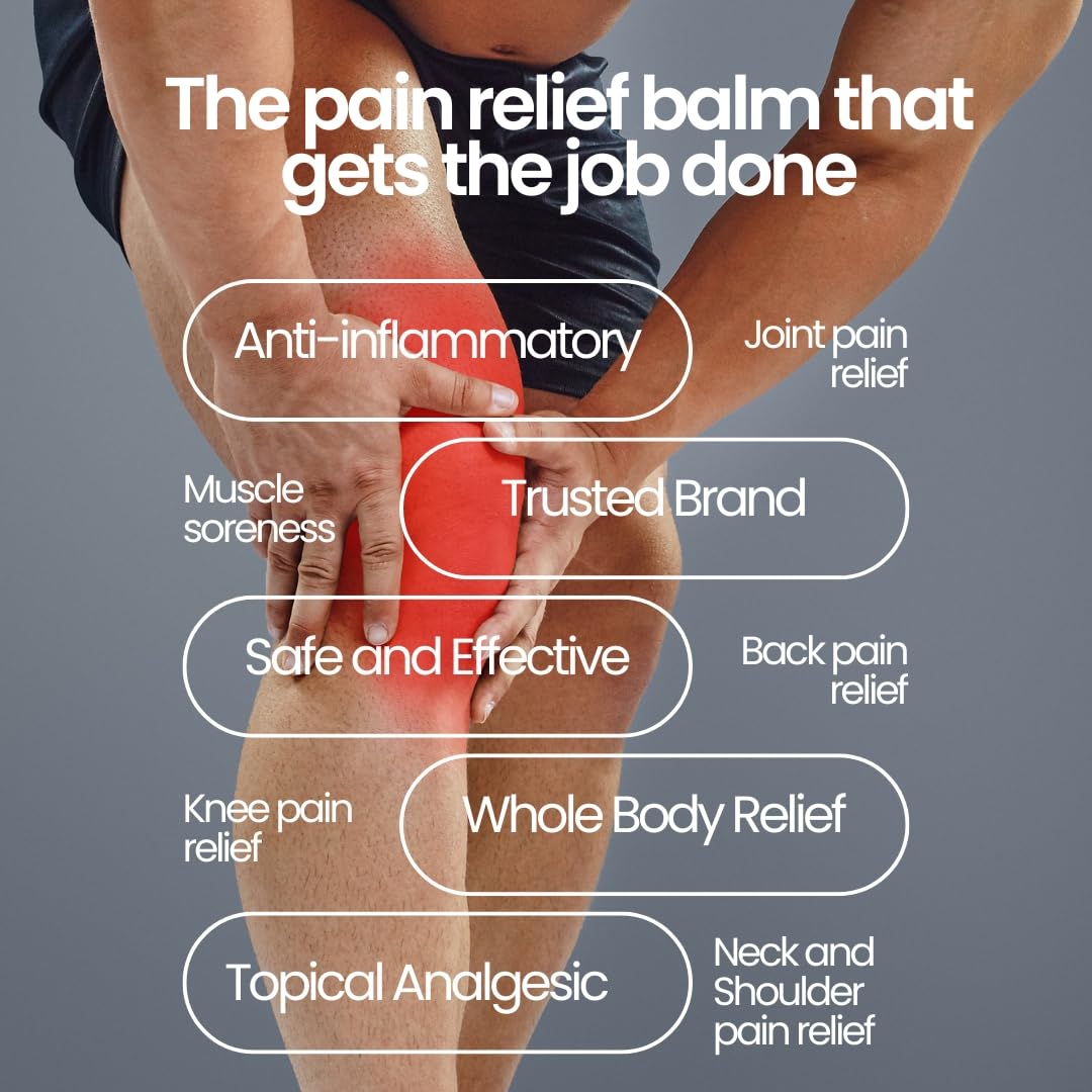 Aboniki Powerful Topical Pain Relief Balm with Natural Ingredients | Powerful Analgesic Soothing Relief for Joints & Muscle Pain, Soreness, Cramps | Long Lasting Full Body Rub (2 Glass Jars) Aboniki Au supplements