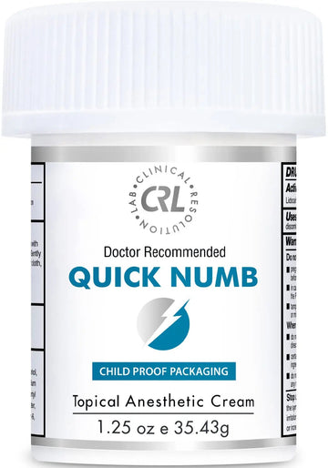 Quick Numb 5% Lidocaine Cream Maximum Strength Liposomal, Fast Itch Burn Pain Relief Cream with Aloe Allantoin Vitamin E, Gentle on Skin Support Healing Hemorrhoid Treatment 1.25 oz Clinical Resolution Au supplements