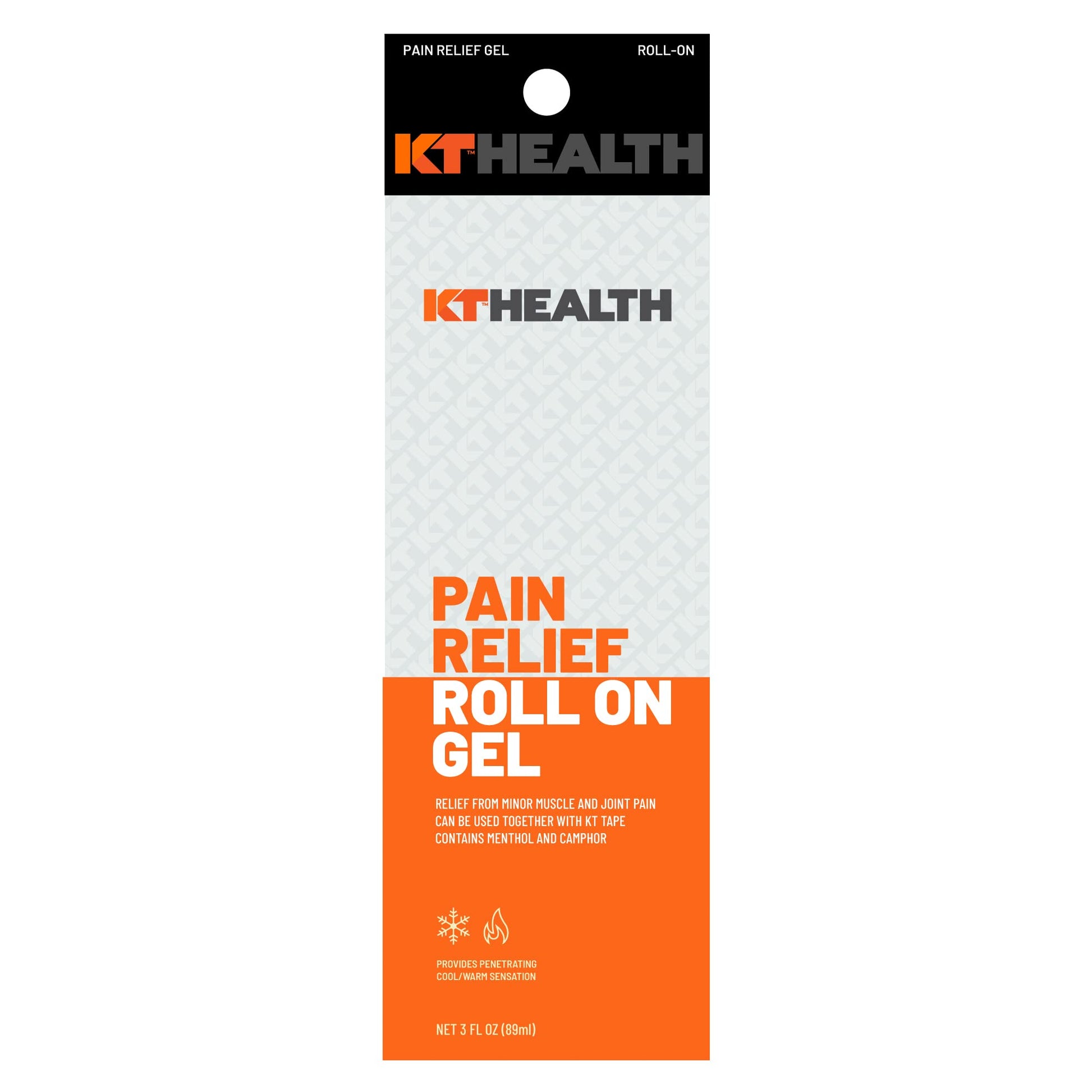 KT Tape Health, Pain Relief Gel, Time-Released Topical Relief from Back Pain, Sciatica and Arthritis, 3.0 oz Roll-On KT Tape Au supplements