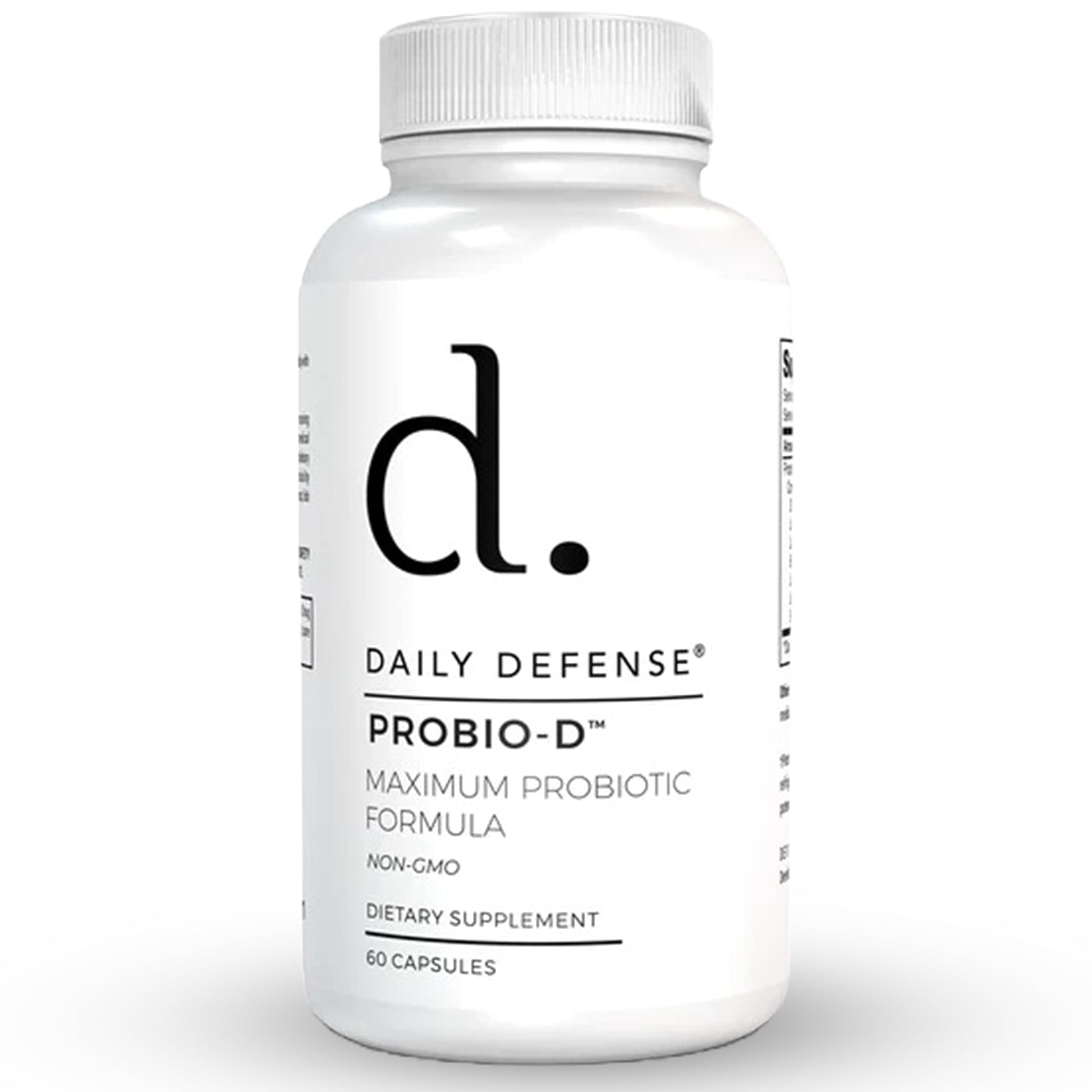 Daily Defense Probiotic Immune Support Supplement - Daily Probiotics for Men with Constipation & Gas - Digestion and Bloating Supplement & Probiotics for Women - 60 Capsules, PROBIO-D Daily Defense Au supplements