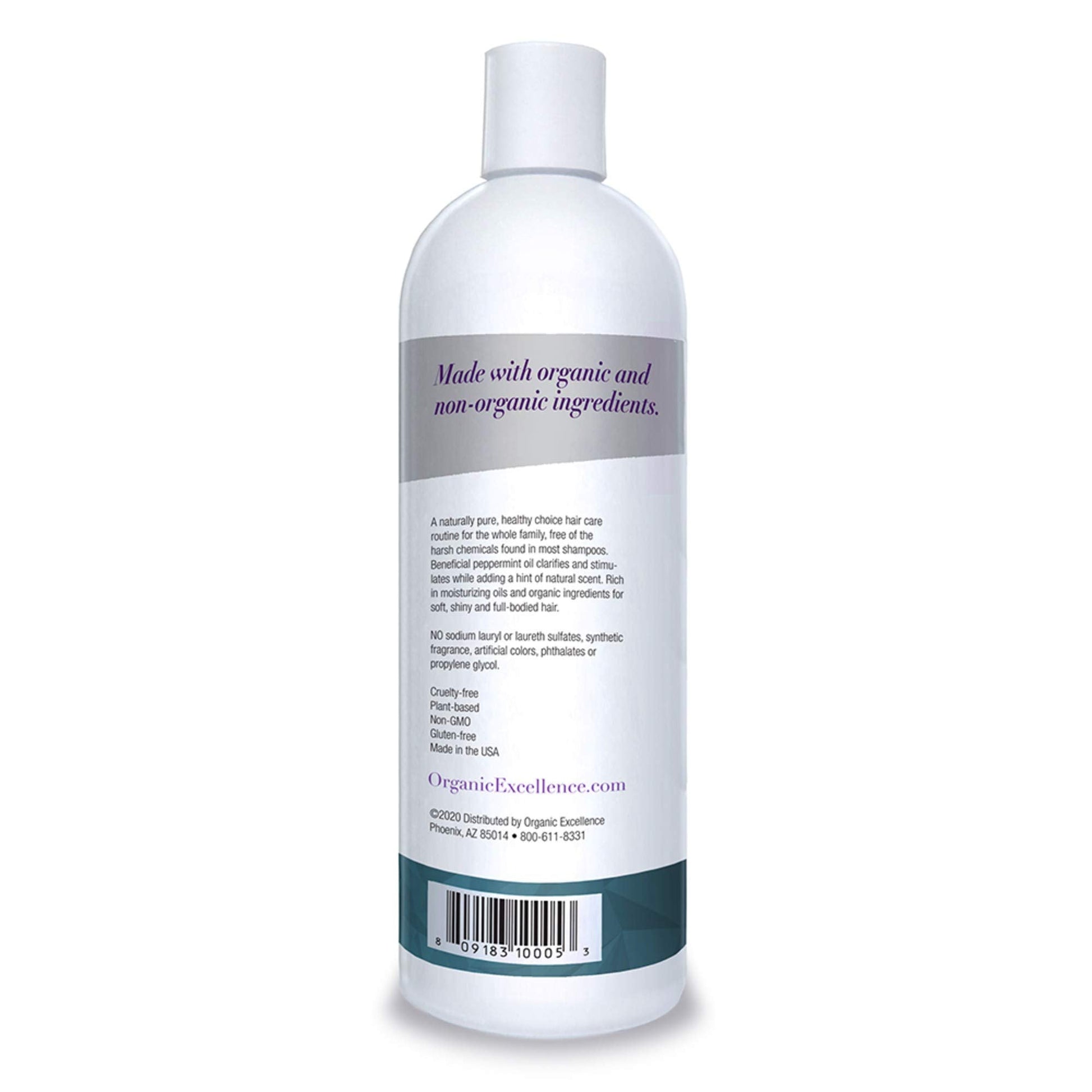 Organic Excellence Wild Mint Shampoo - 16 oz Organic Excellence Au supplements
