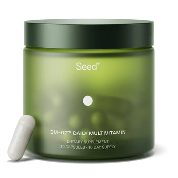 Seed DM-02 Daily Multivitamin - 100% DV Essential Vitamins and Minerals for Women & Men - Helps Fill Daily Nutrient Gaps - Immune, Bone, Hair, Skin & Nails Health - Vegan - 30 Capsules (30-Day Supply) Visit the Seed Store Au supplements