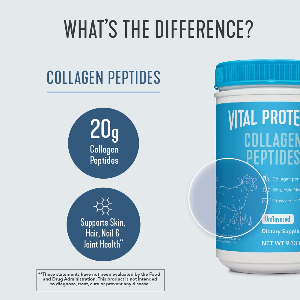 Vital Proteins Collagen Peptides Powder Supplement (Type I, III) - Hydrolyzed Collagen VITAL PROTEINS Au supplements