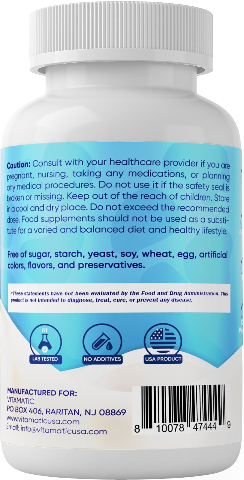 Vitamatic Bovine Colostrum Supplement 1000 mg per Serving - 50% Highest IgG - Supplement for Gut Health, Hair Growth, Beauty, Muscle Recovery, & Immune Support - 120 Capsules - 2 Pack Vitamatic Au supplements