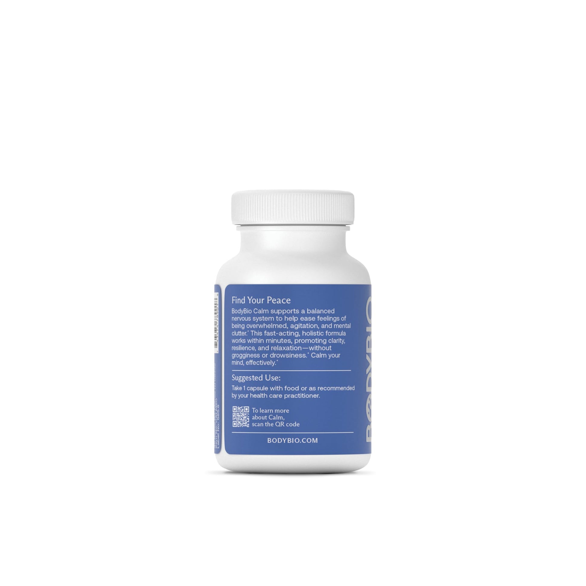 BodyBio Calm - Natural Stress Relief Blend with Rhodiola, Glycine & Phosphatidylserine - Supports Relaxation, Mental Focus & Balanced Cortisol - Non - Drowsy Formula BodyBio Au supplements