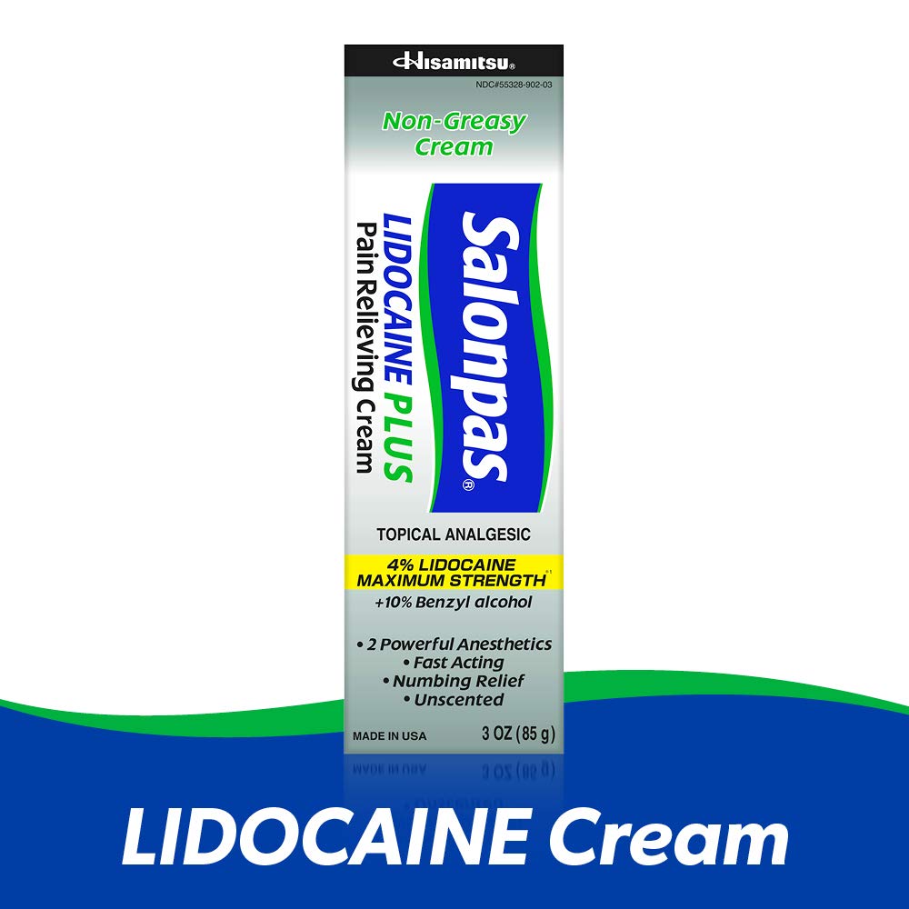 Salonpas Lidocaine Plus Pain Relieving Cream, 3 Ounce Tube Salonpas Au supplements