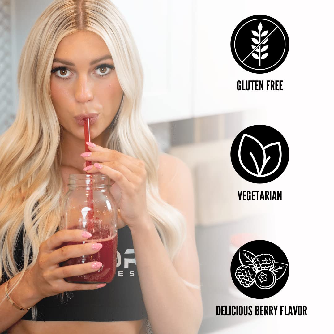 4KOR Fitness Power Reds & Greens: an Energizing Greens Drink Made up of Antioxidant-Rich Superfoods, Gluten-Free and Vegetarian, 30 Servings (1 Bottle) 4KOR Fitness Au supplements