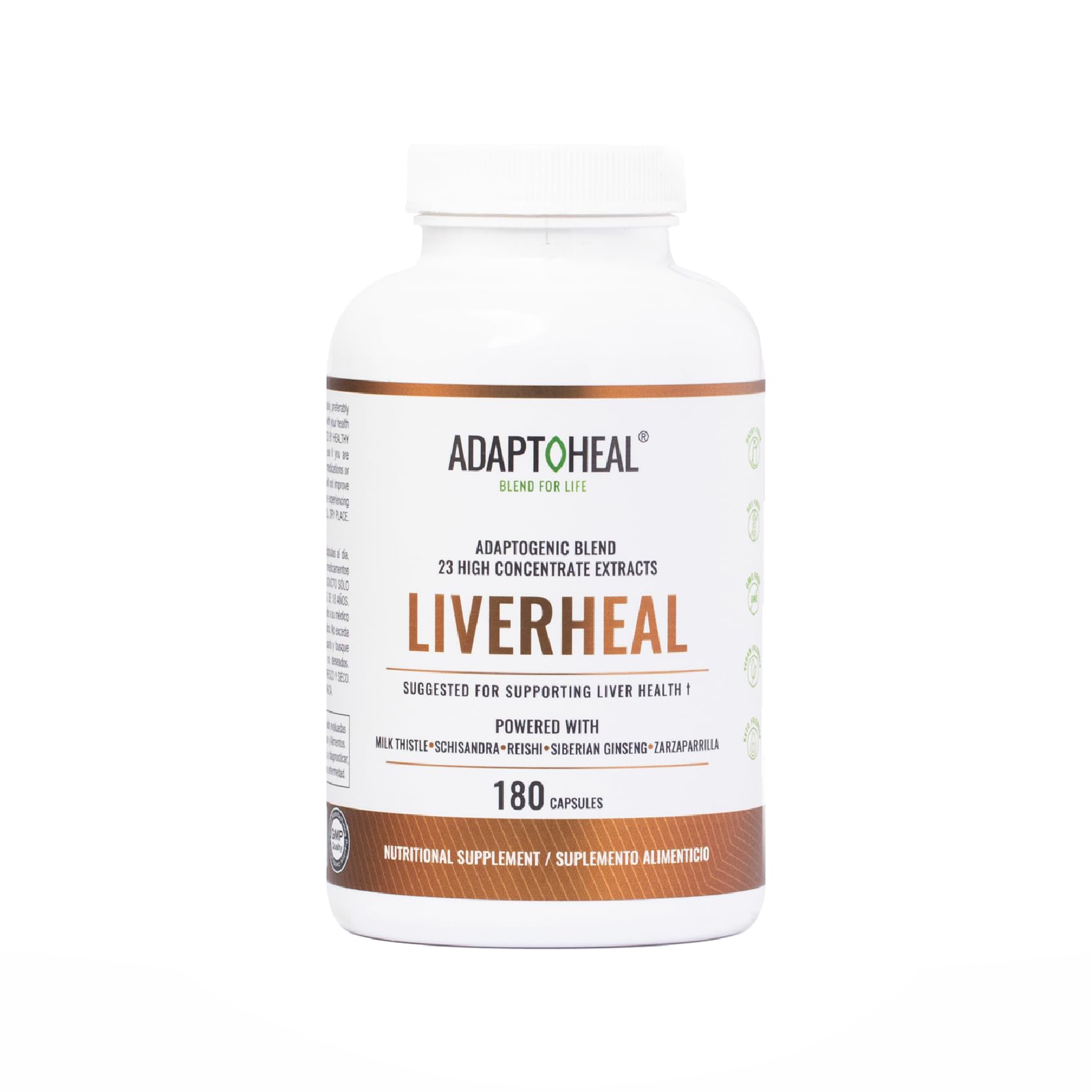 ADAPTOHEAL Milk Thistle, Turmeric and Astragalus Complex – Liverheal Herbal Liver Cleanse and Detox Formula with Artichoke and Schisandra Extracts – High-Potency Plant Blend (180 Capsules) ADAPTOHEAL Au supplements