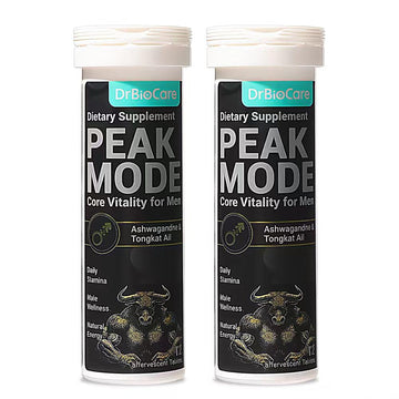 DrBioCare Peak Mode Core Vitality for Men 7-in-1 Effervescent Tablets | Tongkat Ali, Maca & L-Arginine，Ashwagandha, | Boost Stamina, Drive & Blood Flow for Good Performance | Berry Flavor 24 Tablets DrBioCare Au supplements