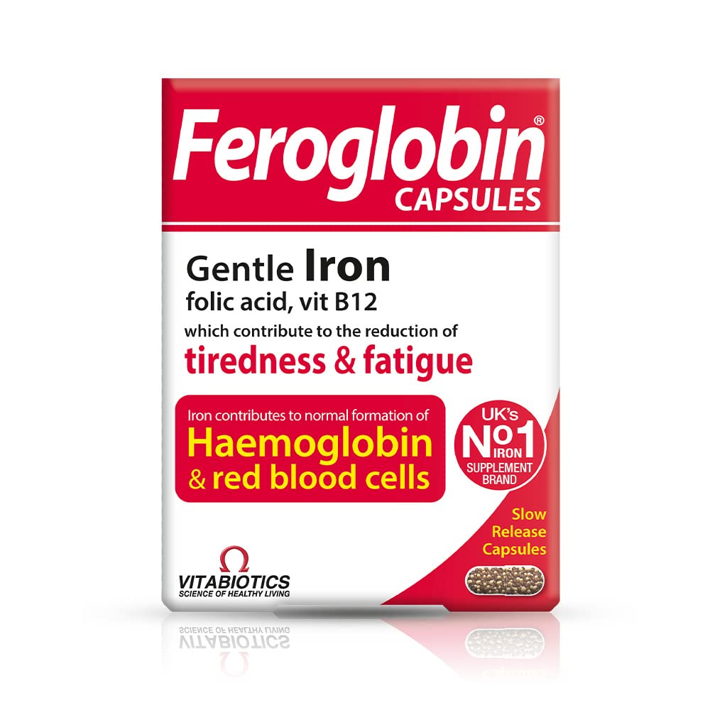 Feroglobin Iron Capsule Helps to reduce tiredness and fatigue Feroglobin Au supplements