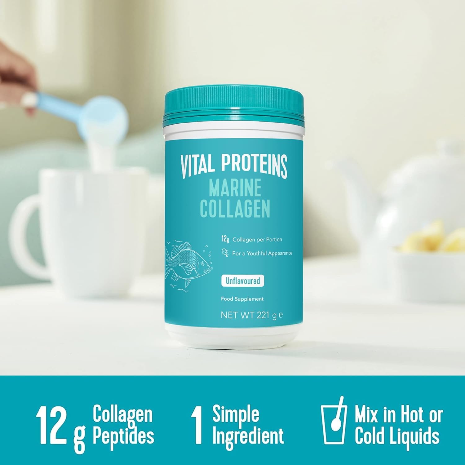 Vital Proteins Marine Collagen Peptides Powder Supplement - Hydrolyzed Collagen Tudor Au supplements