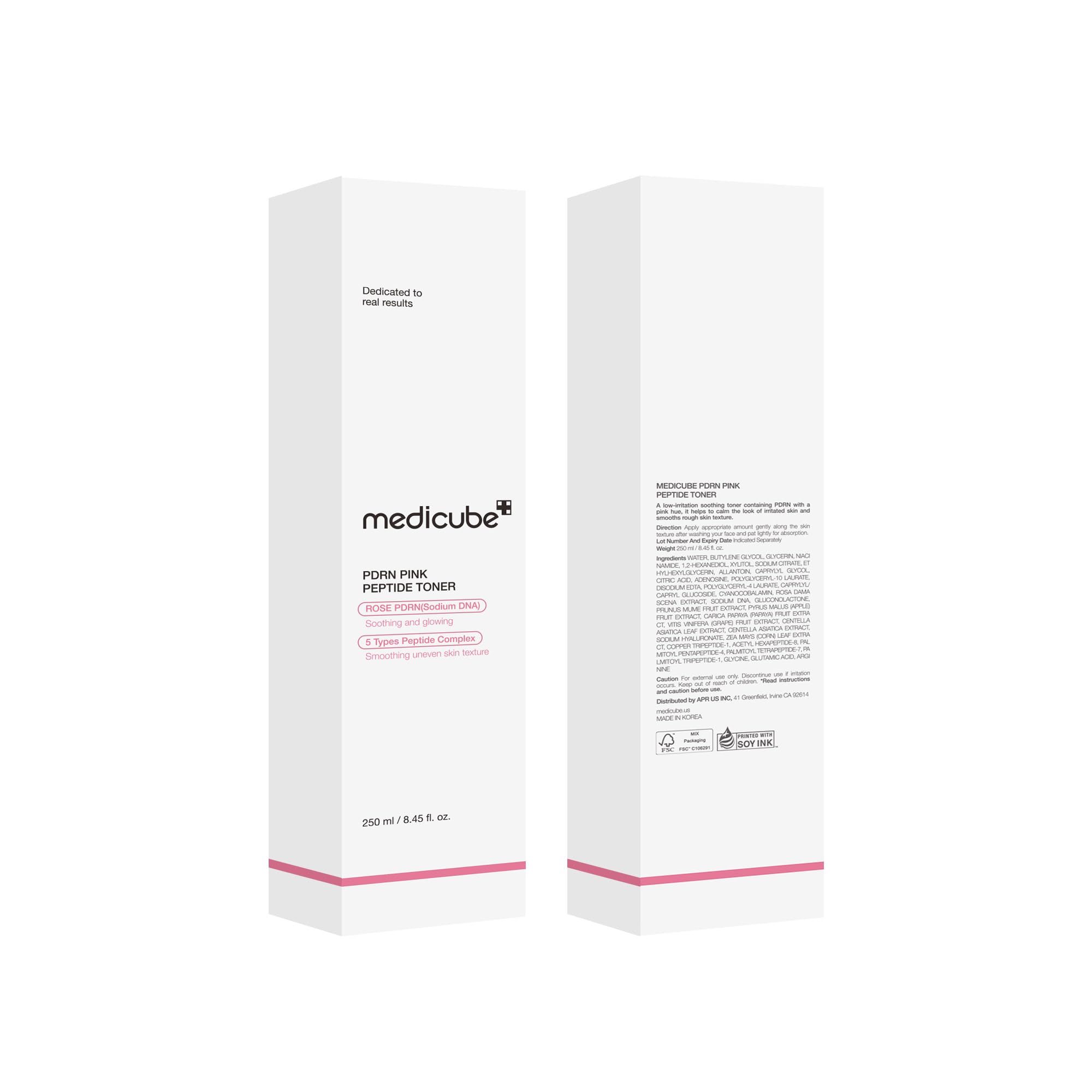 medicube PDRN Toner Rose PDRN Peptide Toner | Lightweight & Watery Type for Skin Boosting, Soothing and Calming, Uneven Skin Tone | with Rose, Peptide, Niacinamide | Korean Skincare, 8.45 fl.oz medicube Au supplements