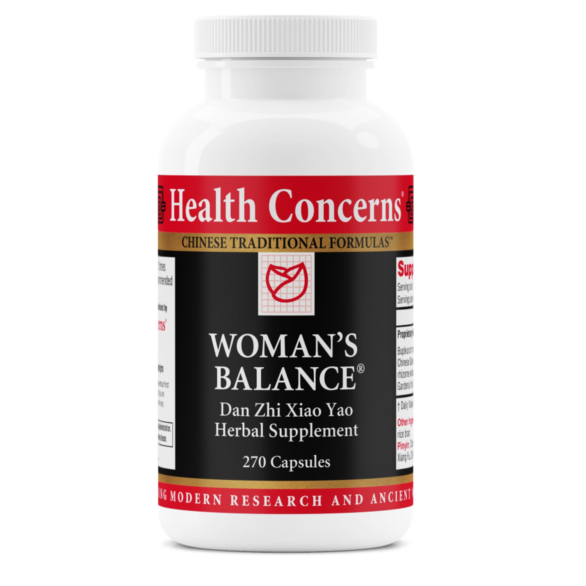 Health Concerns Woman’s Balance – PMS Relief & Hormone Support – Liver Qi & Spleen Health – Herbal Supplement for Women – Dan Zhi Xiao Yao Formula – 270 Capsules Health Concerns Au supplements