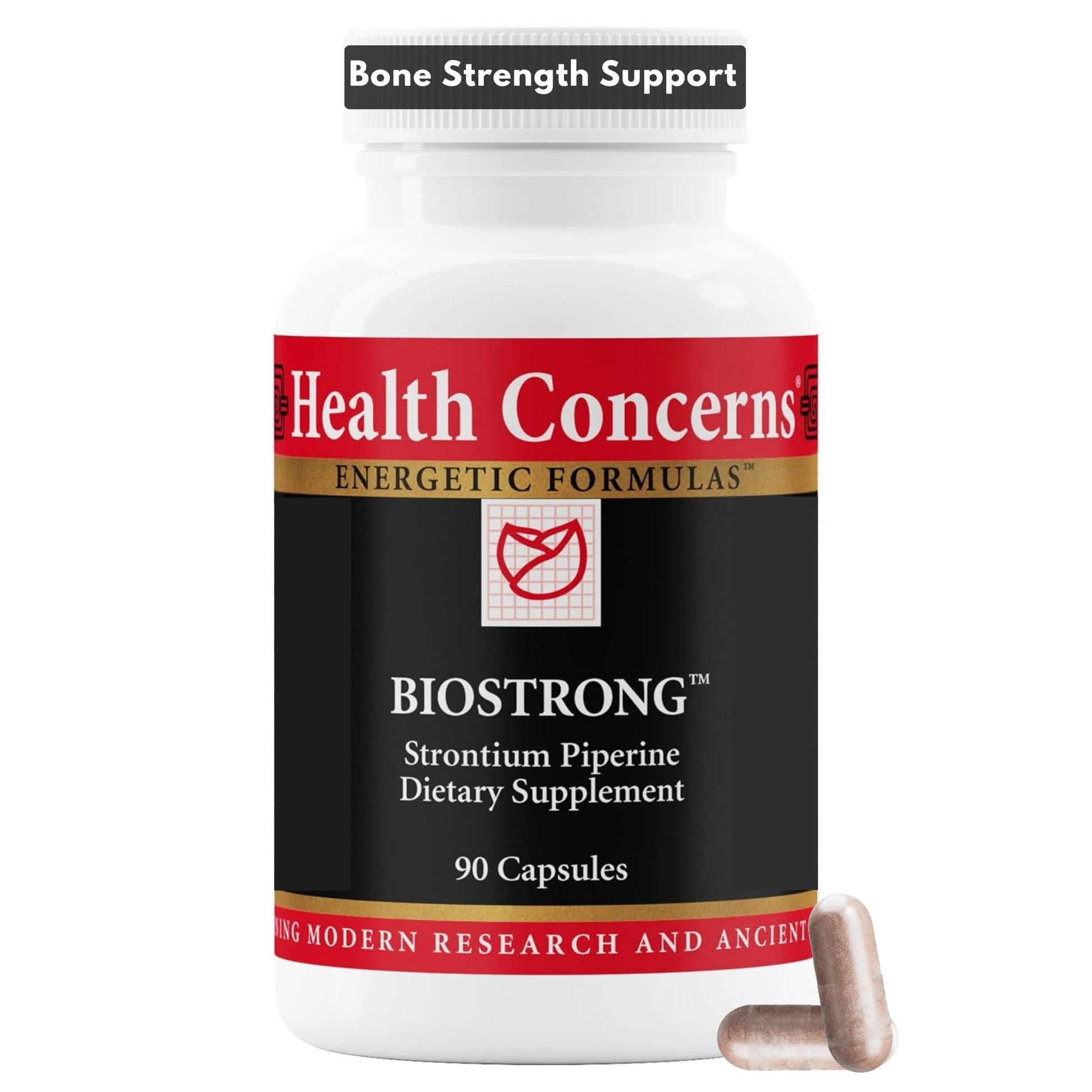 Health Concerns BioStrong – Bone Strength & Density Support Supplement – Strontium & BioPerine Black Pepper Extract for Joint Mobility – Chinese Herbal Blend for Men & Women – 90 Capsules Health Concerns Au supplements