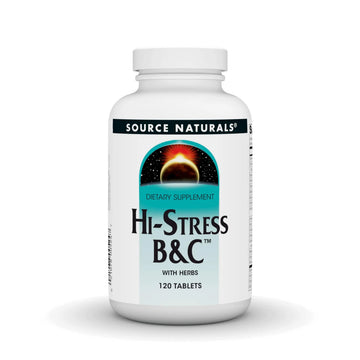 Source Naturals Hi-Stress B&C with Herbs - 120 Tablets Source Naturals Au supplements