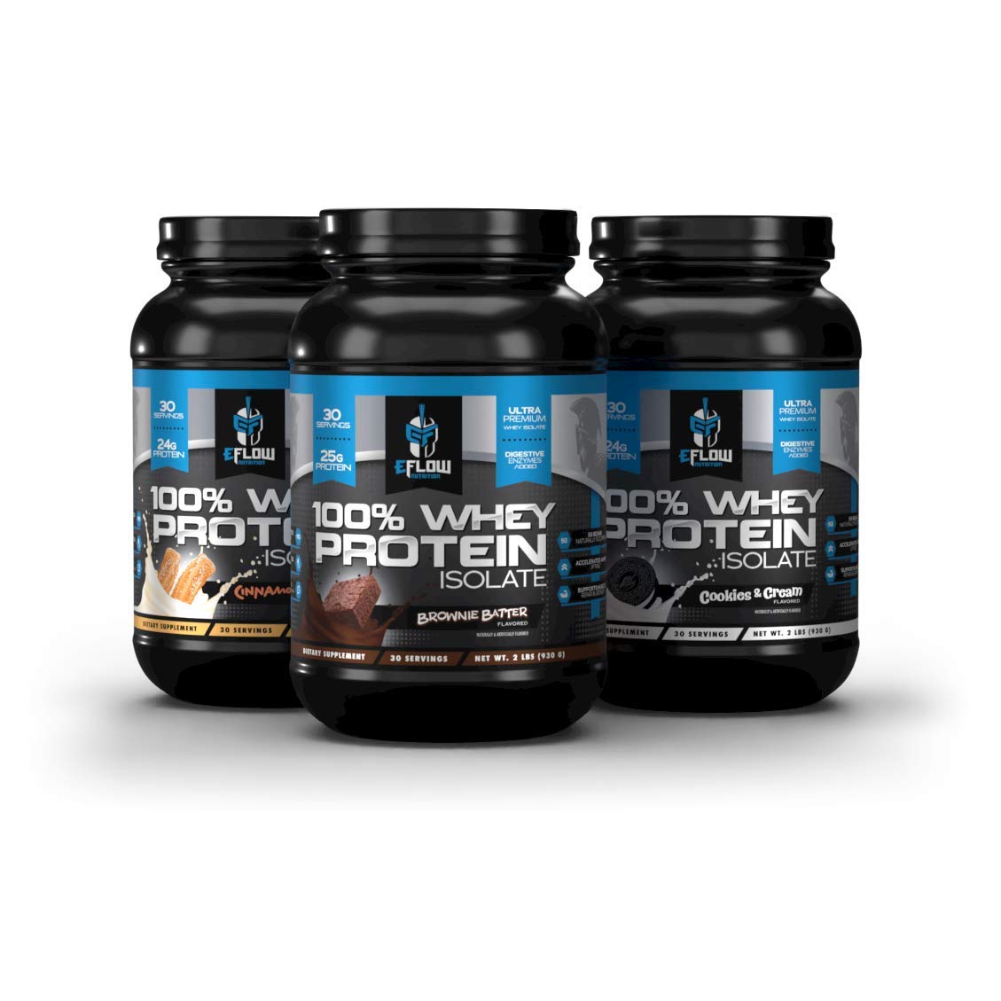 eFlow Nutrition 100% Whey Protein Isolate - Lactose-Free Digestive Enzymes Added eFlow Nutrition Au supplements