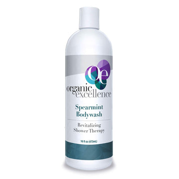 Organic Excellence Spearmint Body Wash For All Skin Types - Natural Soap Alternative - Sulphate and Paraben Free Organic Excellence Au supplements