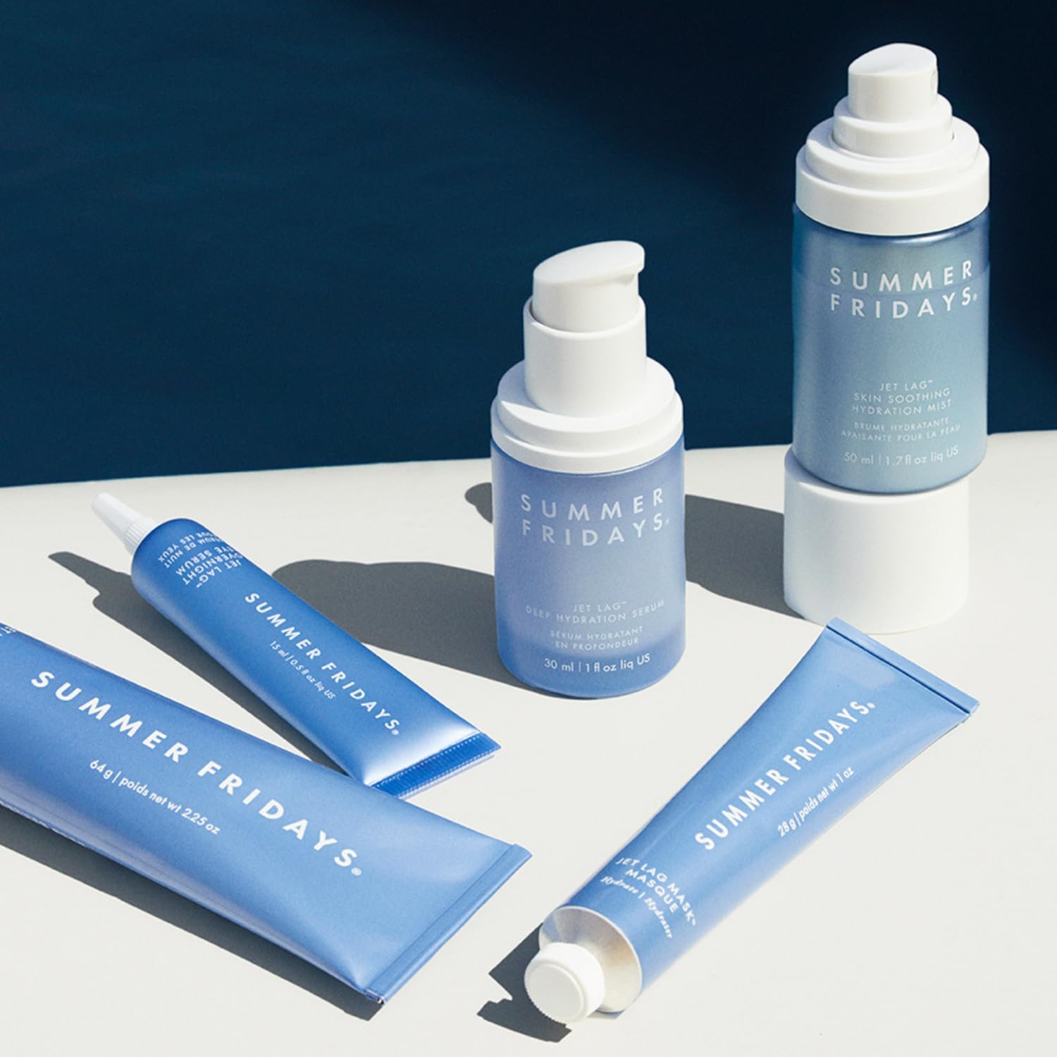 Summer Fridays Jet Lag Skin Soothing Hydration Face Mist - Ultra-Fine Facial Spray & Hydrating Mist to Comfort, Soothe & Help Provide Protective Moisture Barrier Support for Glowing Skin (1.7 Fl Oz) Summer Fridays Au supplements