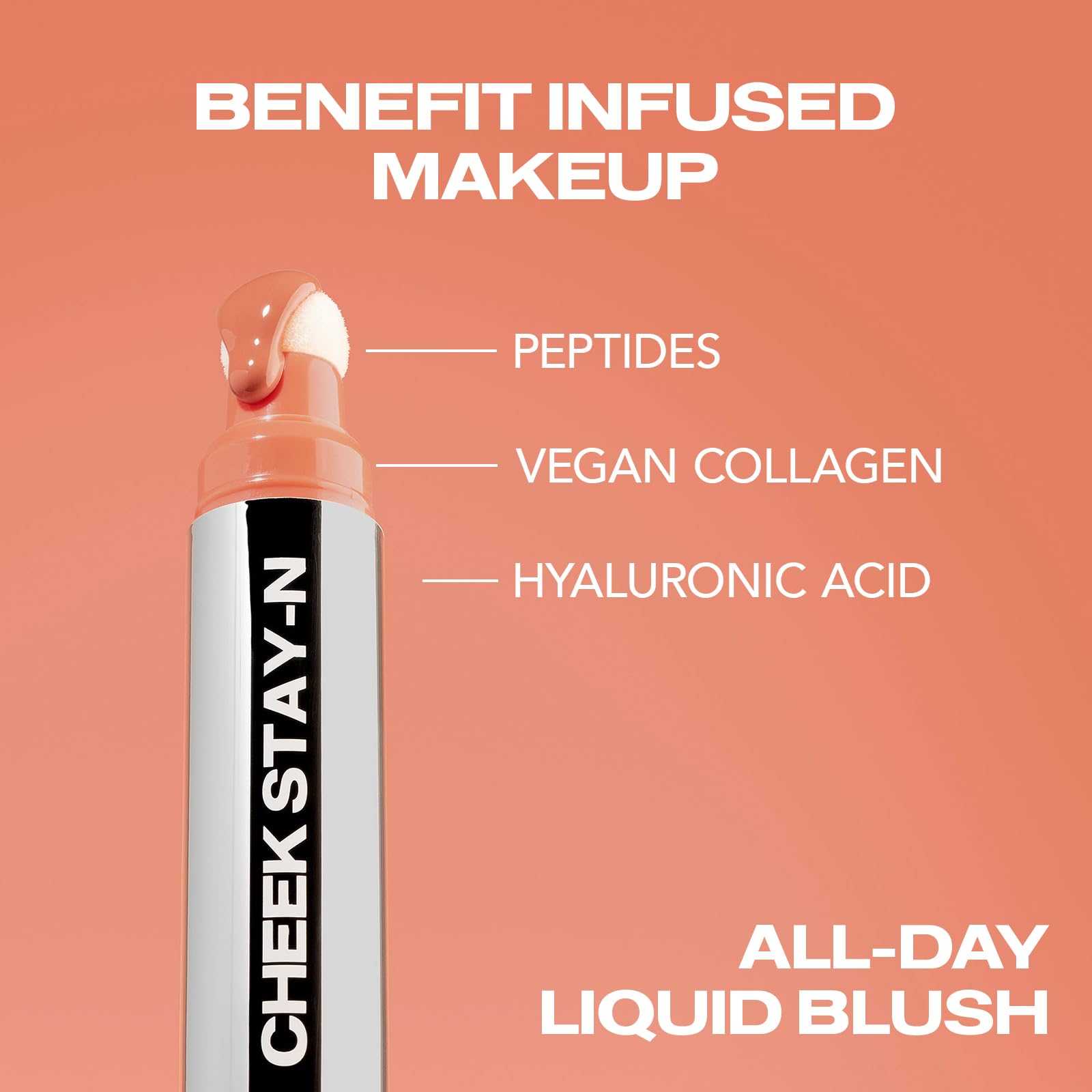 Sacheu Cheek STAY-N Liquid Blush for Cheeks — High Pigment, Buildable, Lightweight Cream Blush for Dewy & Radiant Flushed Cheeks — Long-lasting & Cruelty Free, I'm Playful Sacheu Au supplements