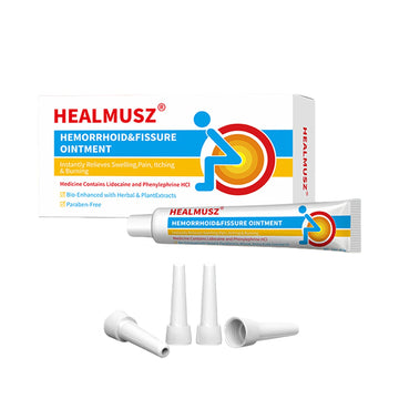HEALMUSZ Hemorrhoid & Fissure Ointment,with 4% Lidocaine and Phenylephrine HCl,Fast Relief for Pain, Swelling, Discomfort & Itching | 1.5 oz HEALMUSZ Au supplements