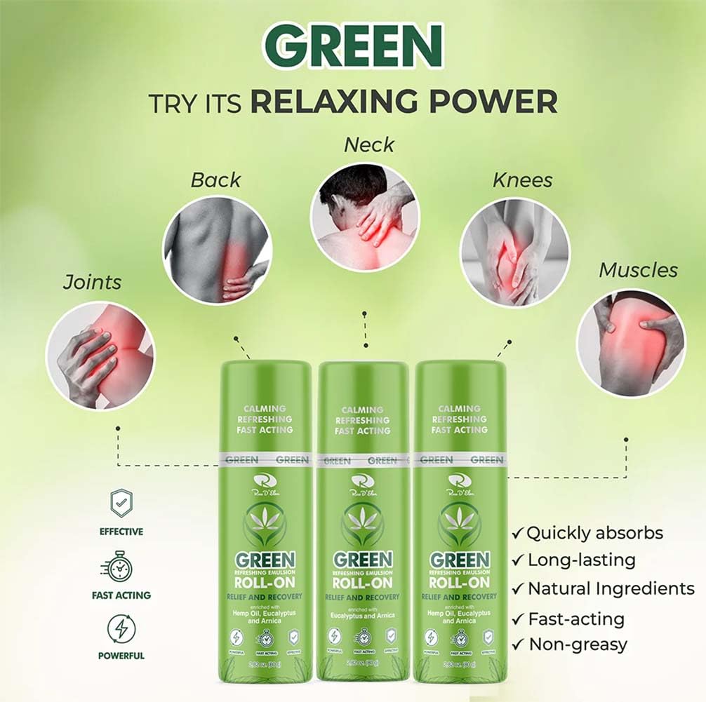 Ross D’Elen Green Menthol ROLL-ON 3-Pack ROSS D'ELEN Au supplements