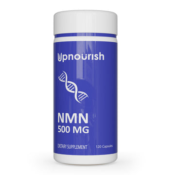 UpNourish NMN 500mg 120 Capsules - Beta Nicotinamide Mononucleotide NAD Supplement - Nicotinamide Riboside Alternative for Women & Men UpNourish Au supplements