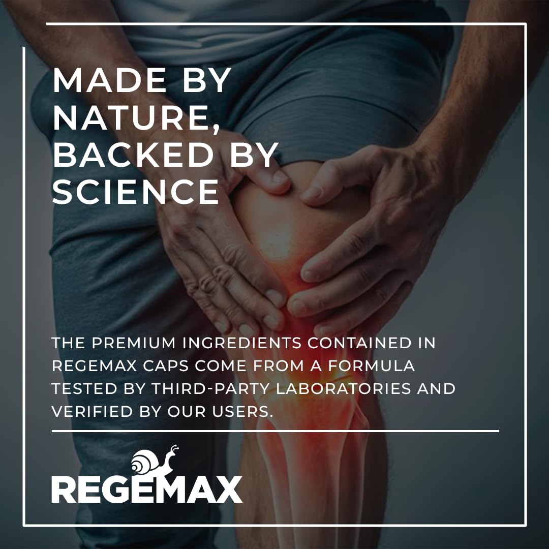 AURA VITAMINS REGEMAX regenerates and Helps Alleviate Joint discomfort Supplement, Snail Protein, Boswellia Serrata, and Turmeric – 60 Caps. (2) AURA VITAMINS Au supplements