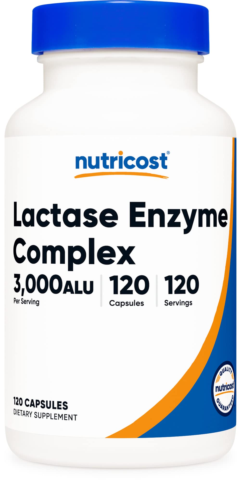 Nutricost Lactase Enzyme Complex 3,000 FCC ALU, 120 Vegetarian Capsules - Non-GMO Nutricost Au supplements