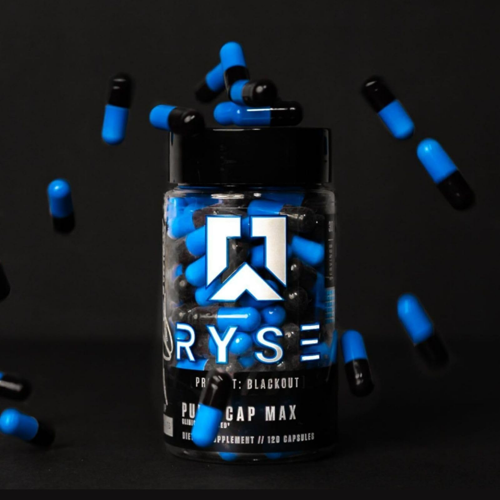 RYSE Up Supplements Project Blackout Pump Cap Max | Stimulant Free Pump Formula RYSE Up Supplements Au supplements