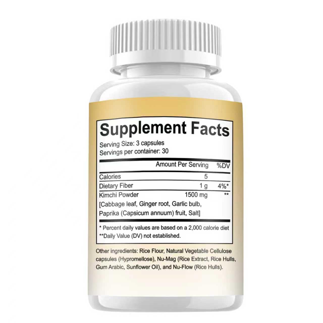 CAUDAN Kimchi Capsules, Kimchi Supplement, Probiotics & Enzymes Supports Gut & Digestive Health, Taste Well, Fermented Superfood for Antioxidant Support, 90 Vegan Capsules CAUDAN Au supplements