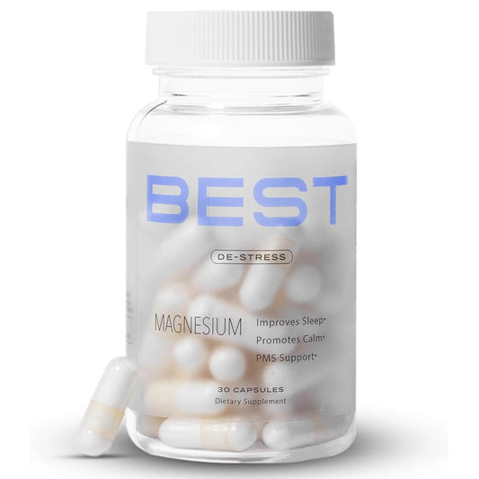 BEST Magnesium Glycinate Supplement for Women - High Absorption, Breakthrough for Sleep, Stress - Menopause Symptoms, Magnesium for Women Over 40 - Gentle on Stomach, Non-GMO, Vegan - 30 Day Supply BEST SupplementsAU supplements