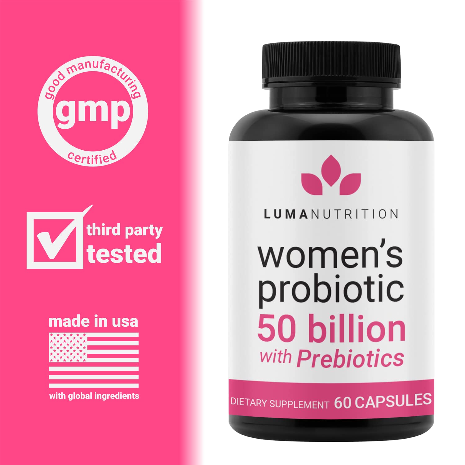 Luma Nutrition Probiotics for Women with Prebiotics - 50 Billion CFU - Formulated for Digestive Luma Nutrition Au supplements