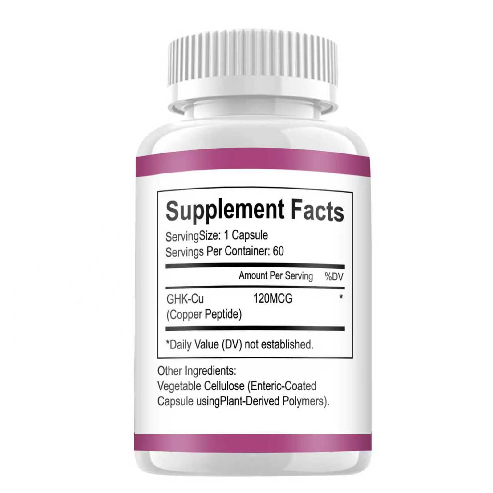 DAYEAH GHK-Cu Copper Peptide Supplement, 120mcg Vegan High Potency Promotes Skin Repair, Radiant Skin Elasticity, Anti-Aging & Hair Growth Support-60ct DAYEAH Au supplements