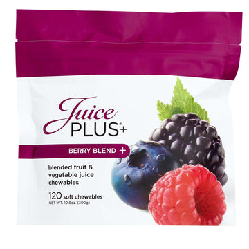 Juice Plus+ Berry Blend Soft Chews (Chewables) - Daily Nutrition from 12 Plants with Whole Fruit, Vegetable, & Berry - Raspberry, Bilberry, Blueberry, and More! for Adults and Kids - (1-mo, 30 Chews) Juice Plus+ Au supplements