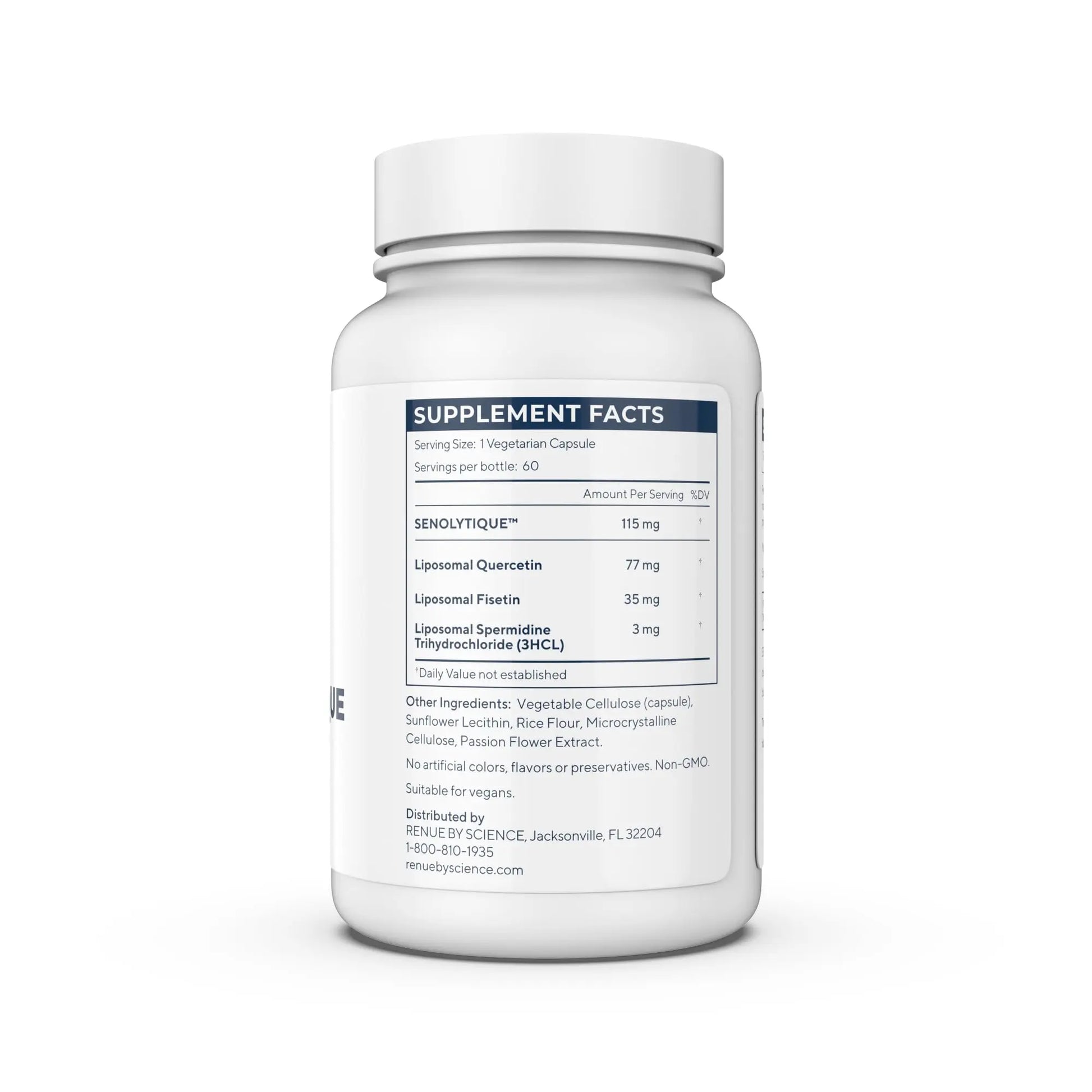 Renue By Science Senolytique Senolytic Supplements | 60 Capsules with Fisetin (35mg) Quercetin (78mg) & Spermidine (3mg) per Serving | Liposomal Formula | Manufactured in The USA & Third-Party Tested Renue By Science Au supplements