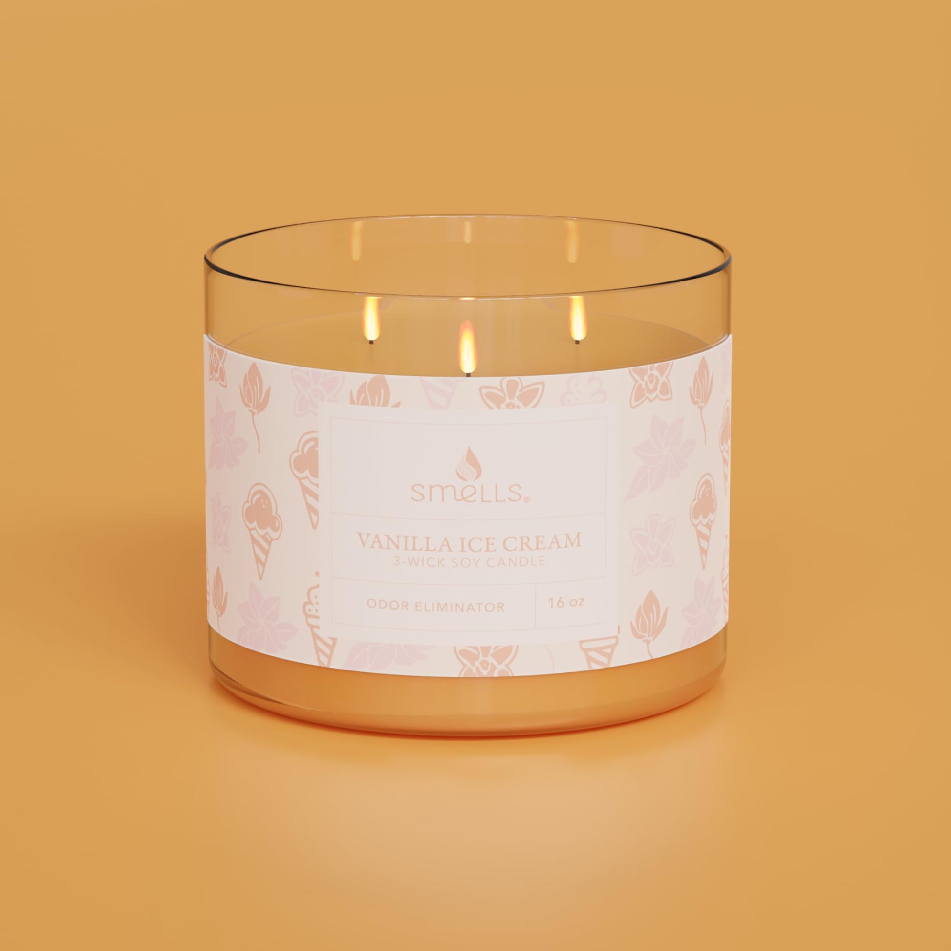 Smells - Odor Eliminator - Premium Soy Wax Jar Scented Candle 12oz. and 16oz. - 100% Cotton Single Wick SmellS Au supplements