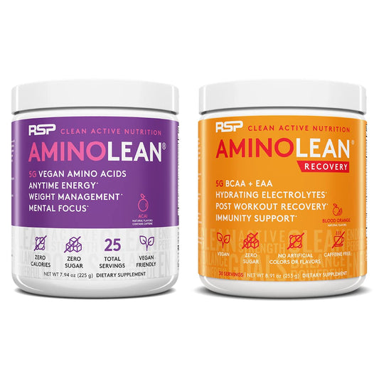RSP NUTRITION Vegan AminoLean Pre Workout Energy (Acai 25 Servings) with AminoLean RSP NUTRITIONAU supplements