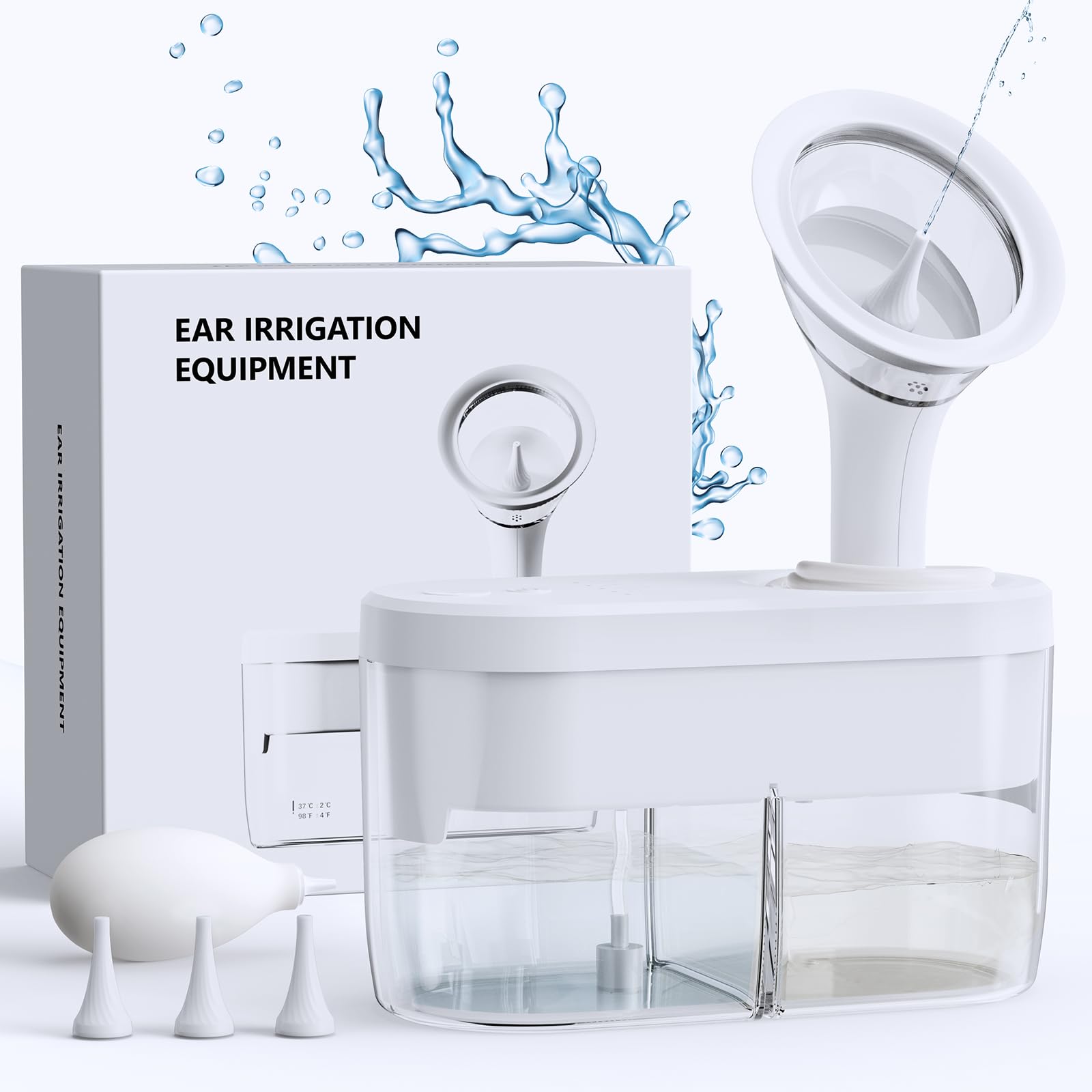 Water Powered Ear Cleaner, Ear Wax Removal Kit with Sewage System KAUGIC Au supplements