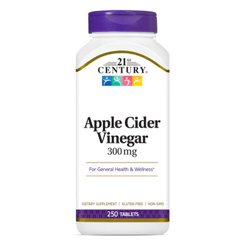 21st Century Apple Cider Vinegar 300mg Tablets, 250 Count 21st Century Au supplements