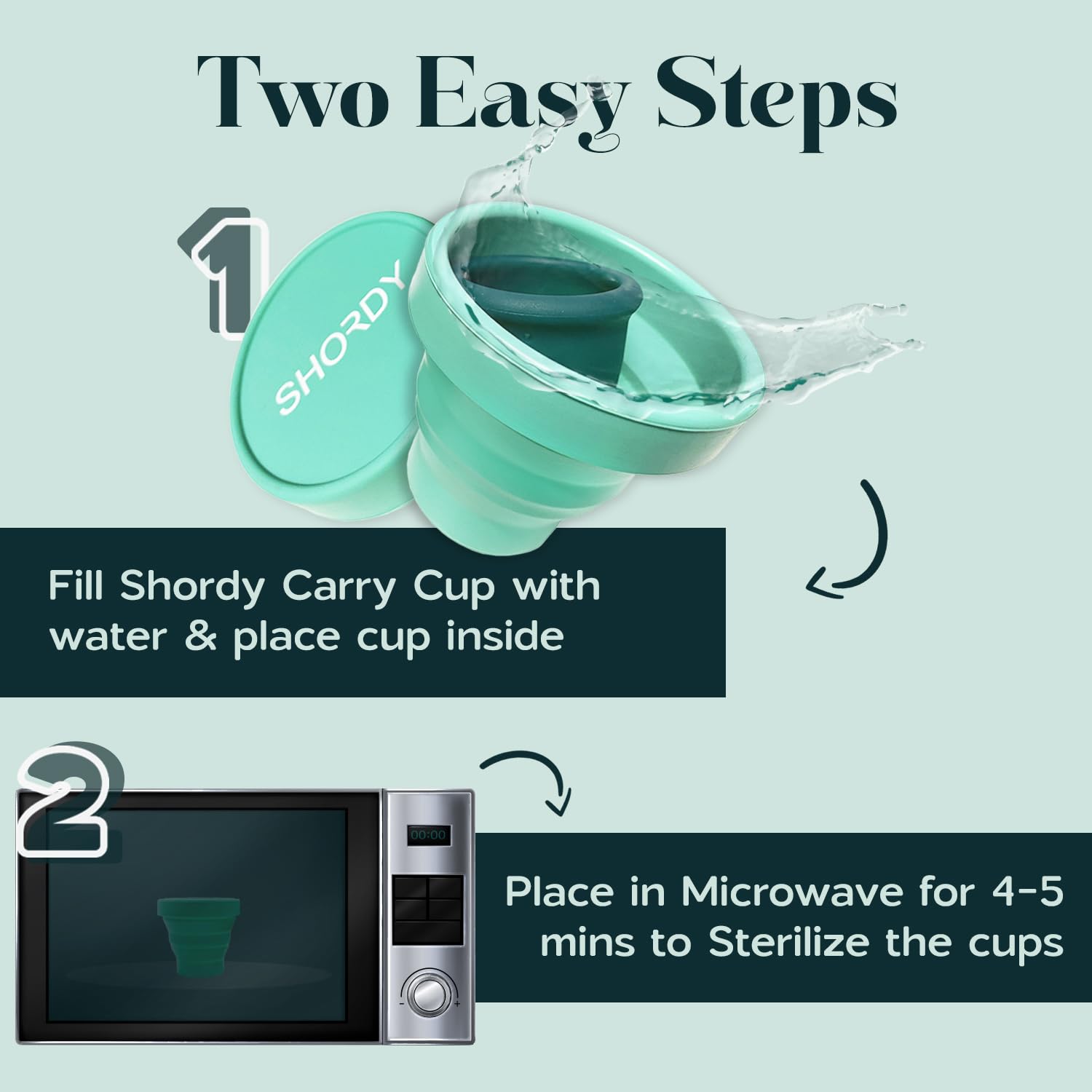 SHORDY Menstrual Case Holder for Sterilization, Collapsible Silicone Container - Boil, Sterilize SHORDY Au supplements