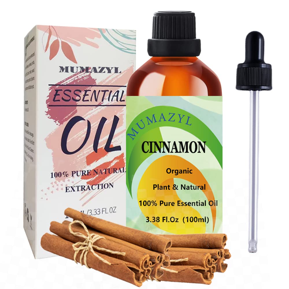 Cinnamon Essential Oil for Diffuser for Home Office Bedroom Bathroom Study Living Yoga Room,100ml 1 Pack MUMAZYL Au supplements