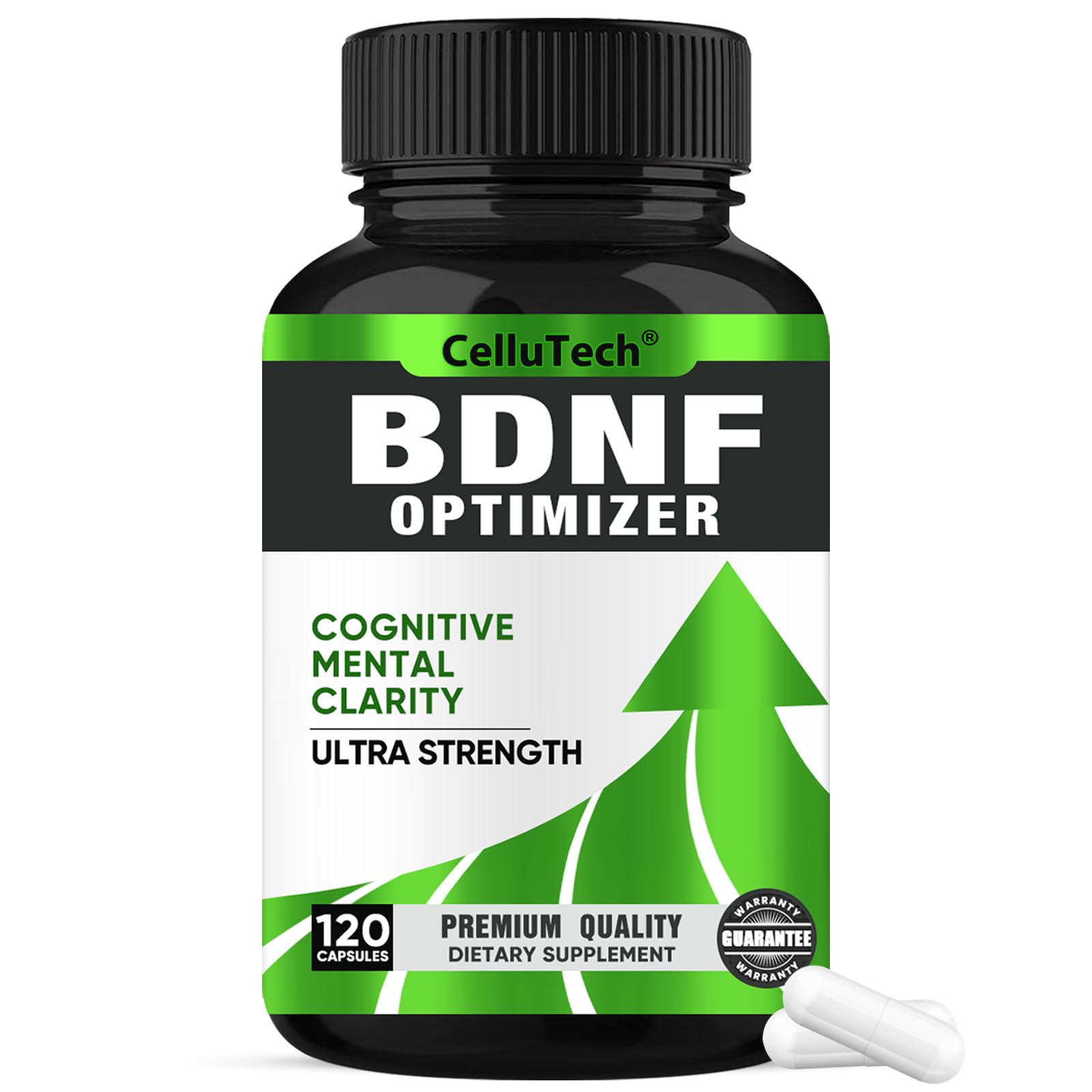 Nootropic Brain Supplement for Memory & Focus Support – Advanced Cognitive Formula for Mental Clarity & Mood Balance with Bacopa Monnieri, Lion's Mane, Alpha GPC & Omega-3 – 120 Capsules CelluTech Au supplements