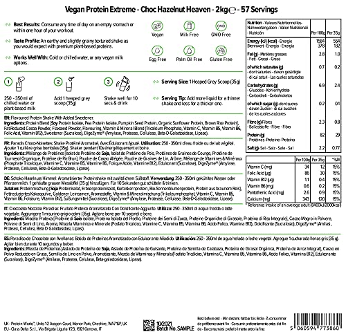 Protein Works - Vegan Protein Extreme | 29g Plant Based Protein | Added Vitamin Blend Protein Works Au supplements