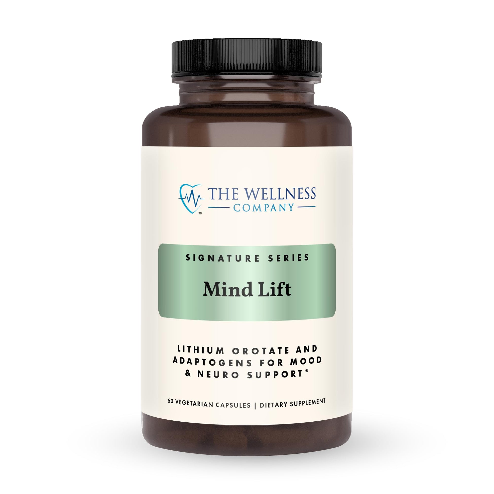 Mind Lift - Mood Boost, Mental Focus, Cognitive Defense - Lithium, GABA, DHA L-Phenylalanine | 60ct (1 Month Supply) The Wellness Company uk supplements
