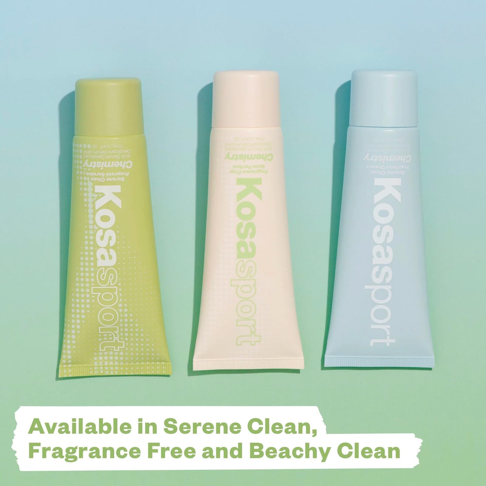 Kosas Chemistry Deodorant - Aluminium and Baking Soda Free + BO-Fighting AHA Serum that Exfoliates, Softens, and Nourishes the Skin, (Fragrance Free) Kosas Au supplements