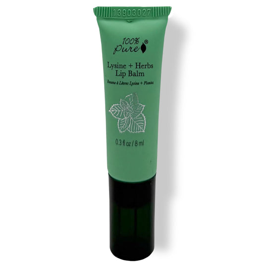 100% PURE Lysine + Herbs Healing Lip Balm Natural Soothing Nourishment for Sore, Cracked, Chapped 100% PUREUS supplements