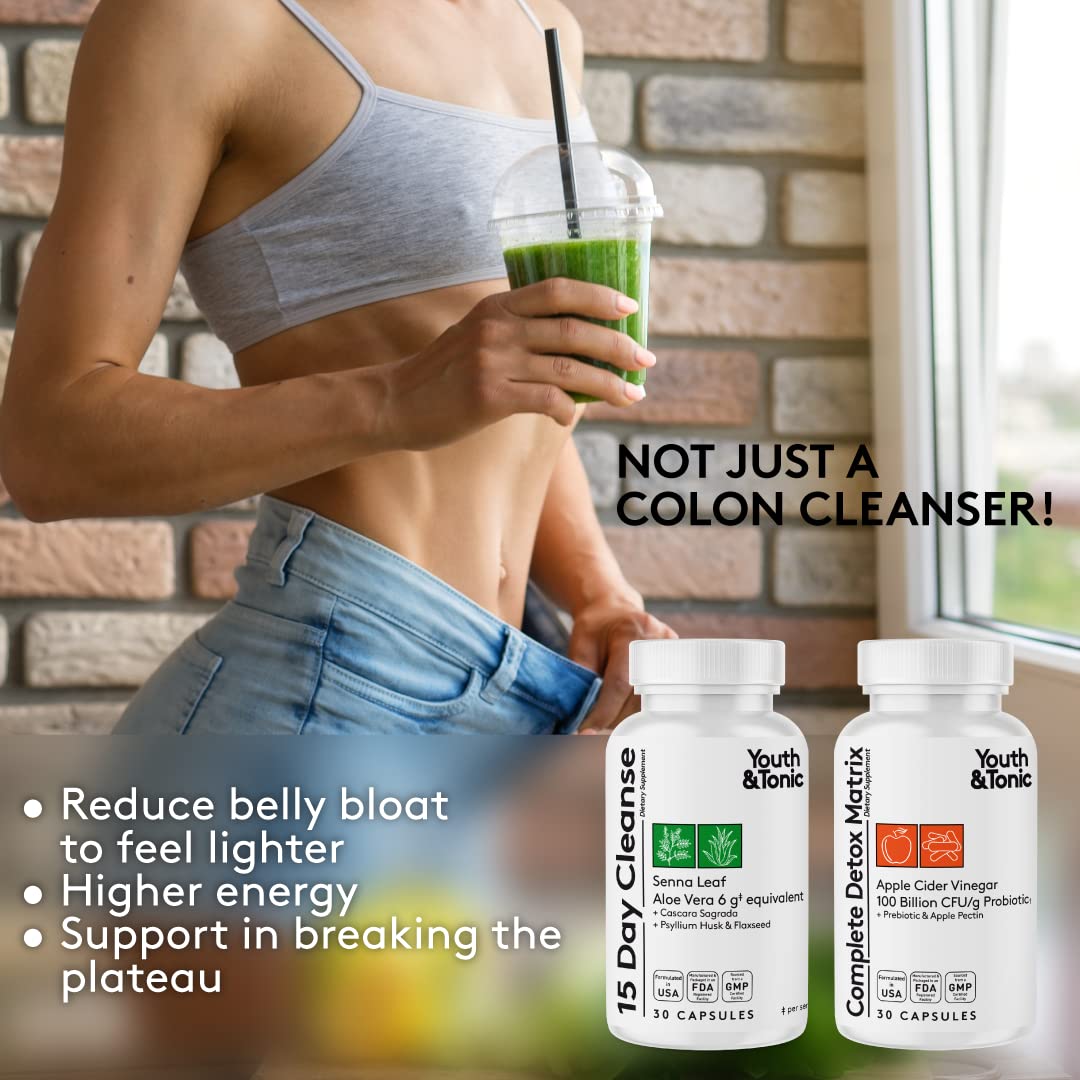 Youth & Tonic Complete Body Detox for Cleanse, Normal Acidity Gut Level and Water Youth & Tonic Au supplements