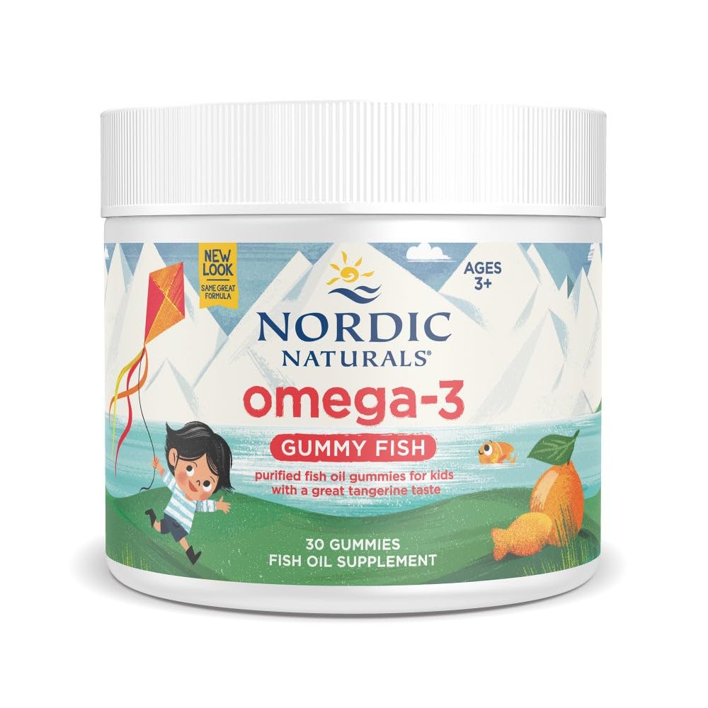 Nordic Naturals Nordic Omega-3 Gummy Fish, Tangerine - 30 Gummy Fish - 124 mg Total Omega-3s with EPA & DHA - Non-GMO - 30 Servings Nordic Naturals Au supplements