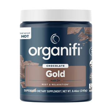 Organifi - Gold Chocolate - Superfood Supplement Powder - 20 Day Supply - Supports Rest Organifi Au supplements