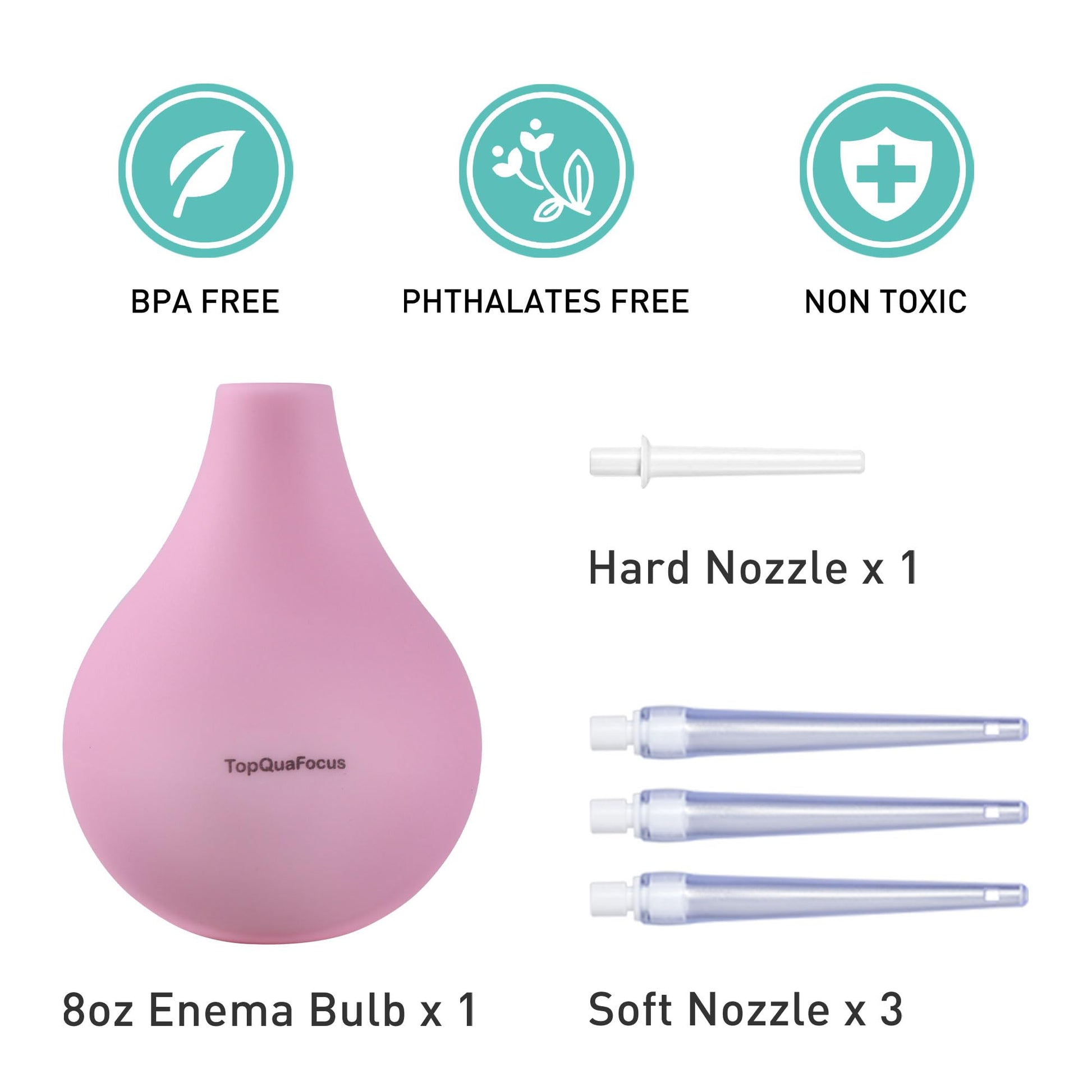 TopQuaFocus 8oz Enema Bulb Kit Anal and Vaginal Douche Bulb for Men Flushing System Enemas Silicone TopQuaFocus Au supplements